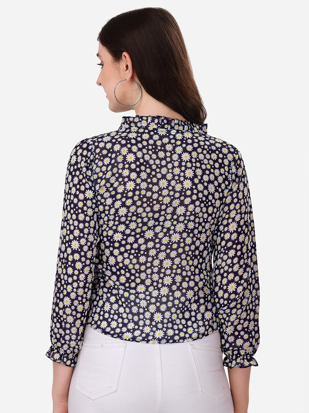 NiloBerry Daisy flower digital printed top