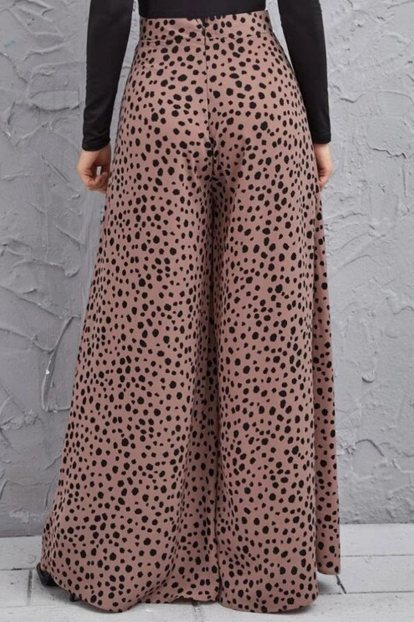 NiloBerry Animal printed high waist, bell bottom trousers