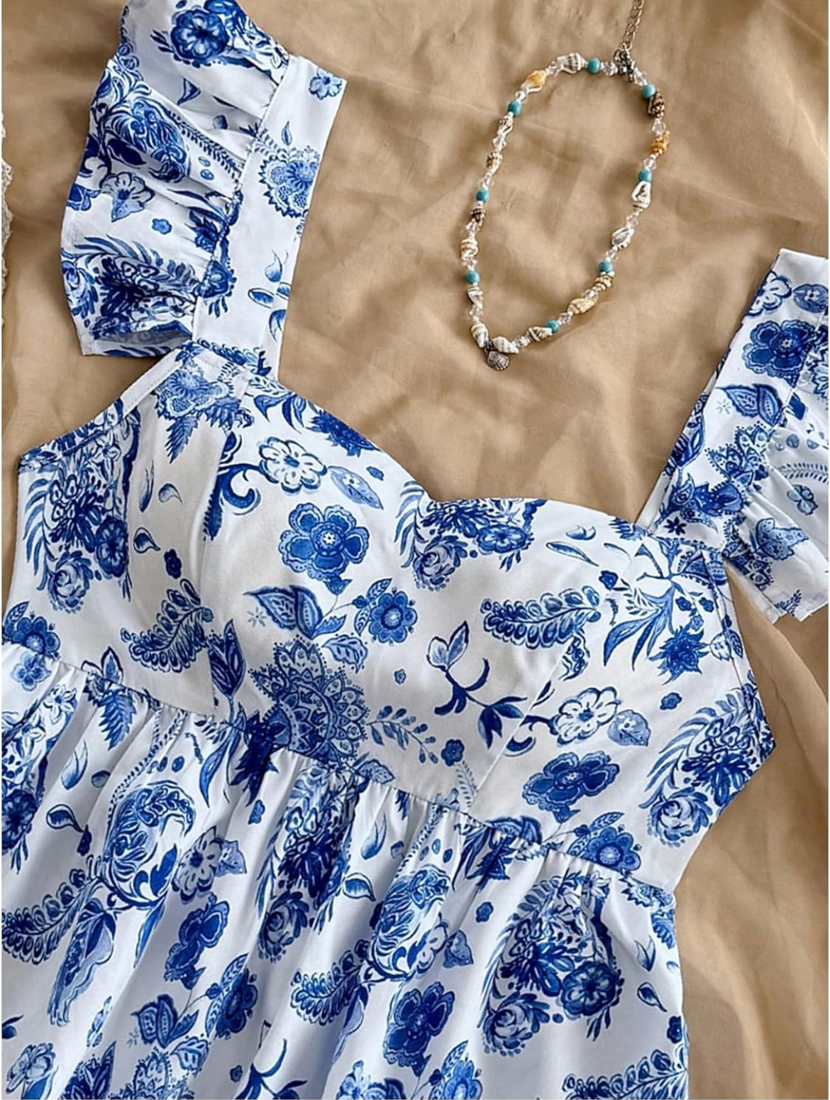 Ruffle sleeves floral printed crop top for girls